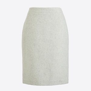 NWT J. Crew grey wool pencil skirt